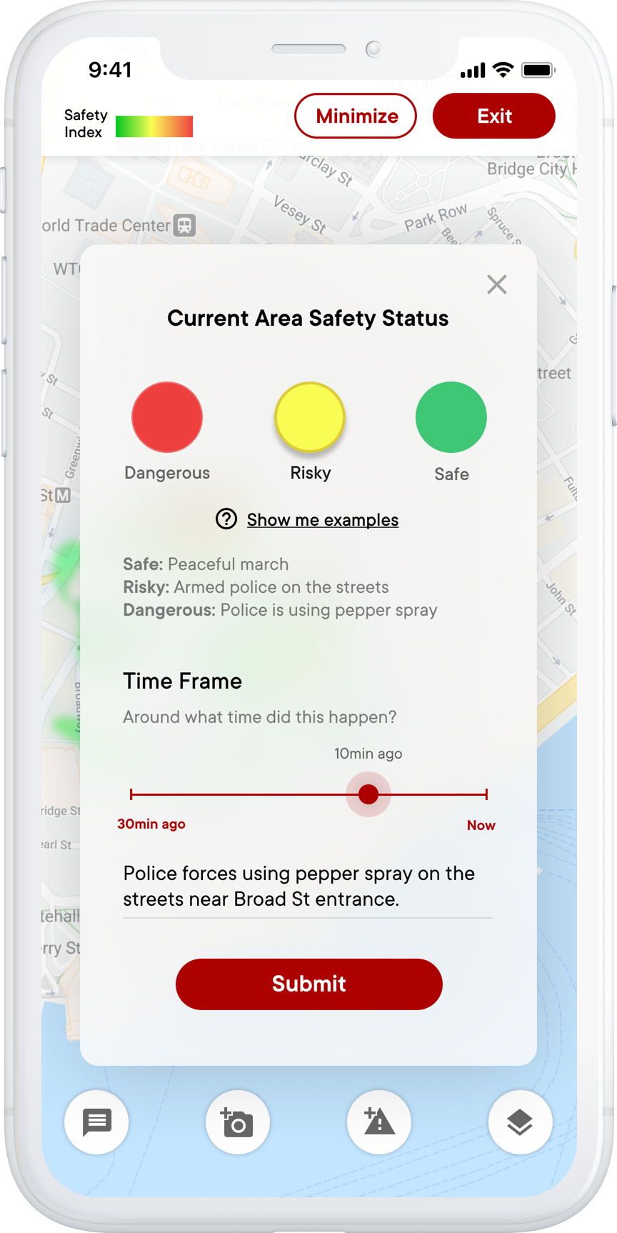 safety report ui